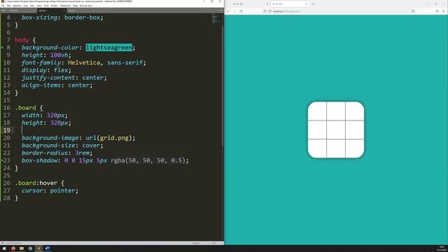 Javascript Tic Tac Toe Beginner Tutorial | PART 1 - Setting Up The Grid смотреть онлайн