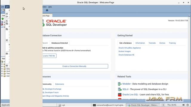 Oracle SQL Developer 19.4 Installation on Suse Linux Enterprise Server 12 and connect Oracle 19c смотреть онлайн