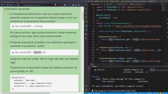 Angular Curso: 81 PROYECTO 17 Crear un Proyecto Pasando Argumentos al Comando ng new смотреть онлайн