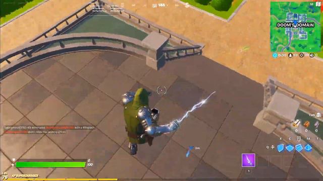 Visit Doctor Doom statue as Doctor Doom Fortnite