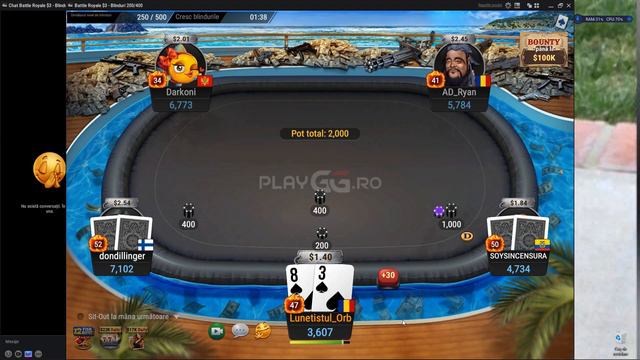 POKER- mini turneu BATTLE ROYALE $3 смотреть онлайн