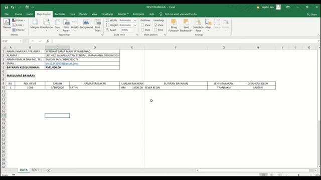 CARA MEMBUAT APLIKASI RESIT RASMI EXCEL PART 4 ADD PRINT ALL BUTTON смотреть онлайн