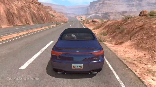 Realistic High Speed Crashes #40 - BeamNG Drive | CrashBoomPunk