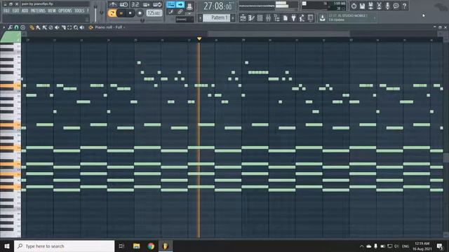 Pinkpantheress - Pain (MIDI + FLP) (FL Studio Piano Tutorial / Cover) смотреть онлайн