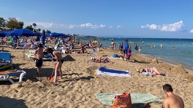 IBIZA Beach Summer -  Beautifu Beach Of Fig Tree Top Amazing Sunny Beach Walking 4k