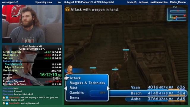 Final Fantasy XII Order of Ambrosia% Speedrun 21:20:46 [WR] (2/2) смотреть онлайн