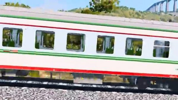 TRAIN TO HELL │ Epic Train Chase and Crash - BeamNG.Drive