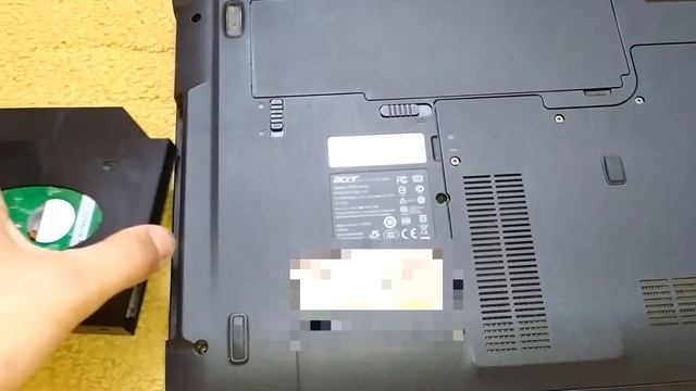 Быстродействие старого компьютера при замене CD-ROM на жёсткий диск SSD в ноутбуке. смотреть онлайн