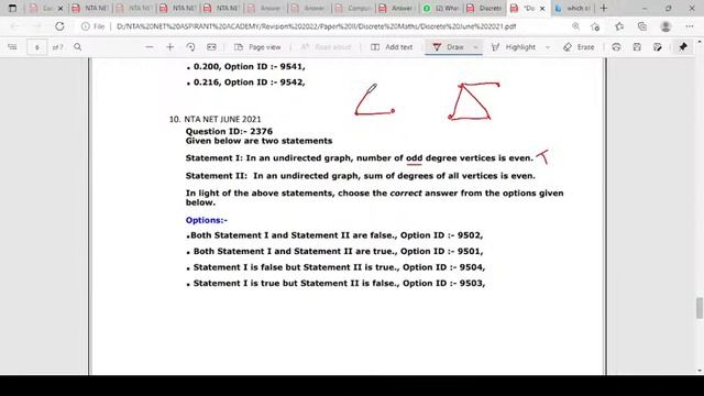 Discrete Mathematics | UGC NET Computer Science Solved June 2021| Online Coaching Center | Tamil смотреть онлайн
