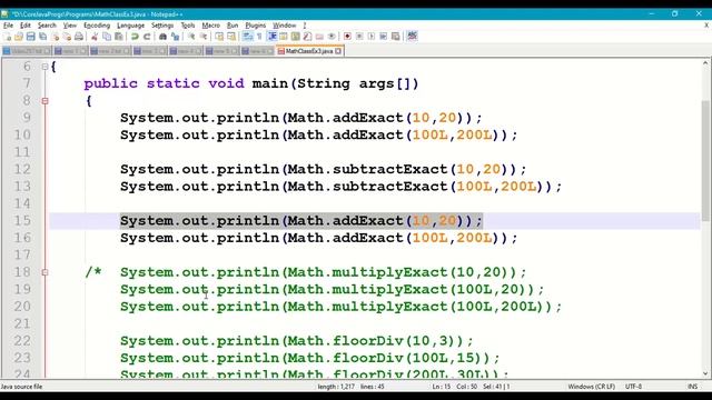 Math class with Arithmetic Methods #297 || java.lang.Math class in Java || Math class in Java Lang смотреть онлайн