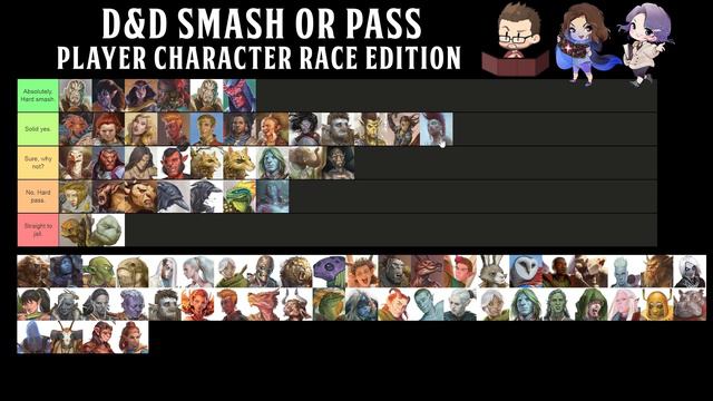 SMASH OR PASS?? Every D&D Player Race Edition | Dork Tales Special смотреть онлайн