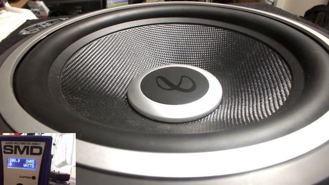 Infinity Kappa 1200W Kappa Series 12" subwoofer Vs. Infinity Reference 1244 SMD-AMM1 Power Test смотреть онлайн