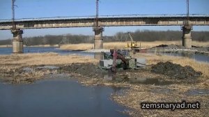 Земснаряд-шнекоход: работа ковшом Screw-propelled Dredger