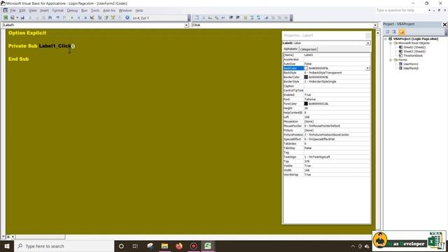 How to Design Login Page On Excel User form Time Only 2min смотреть онлайн