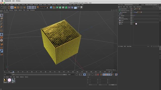 Cinema 4D Tutorial - Controlling Cloth Simulations Using Mograph Fields смотреть онлайн