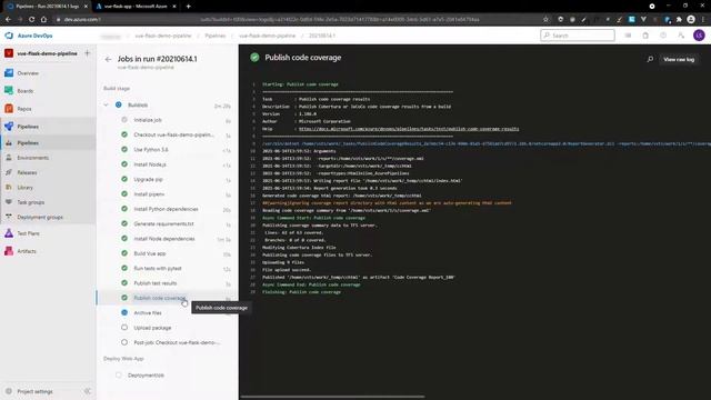 Automated deployment of a Vue Flask app using Azure Pipelines смотреть онлайн