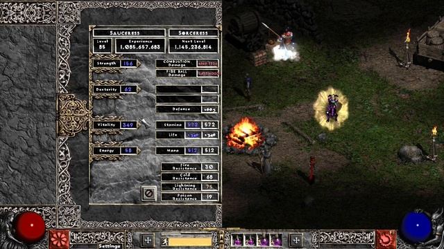 Project Diablo 2- Combustion Sorceress guide for Stony Tomb MF Run. Easy and Fun Build! смотреть онлайн
