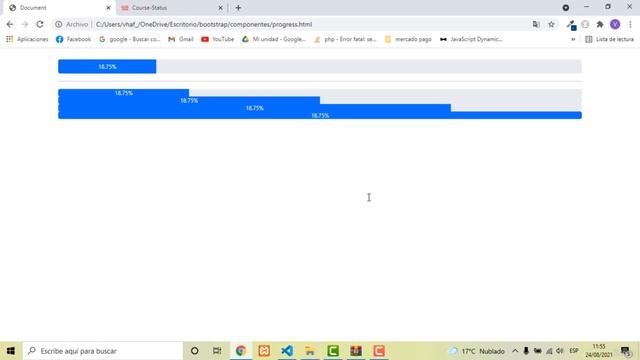 35 - Progress Bar - Curso aprende Bootstrap 5 desde cero смотреть онлайн