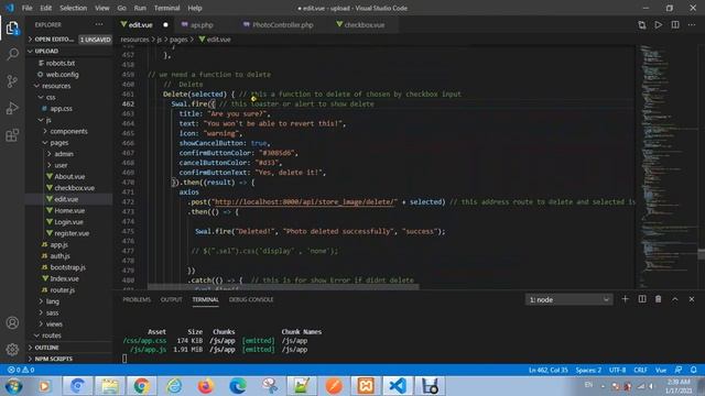 Delete data by checkbox in Laravel + vue смотреть онлайн