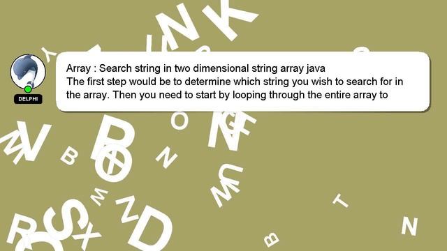 Array : Search string in two dimensional string array java смотреть онлайн