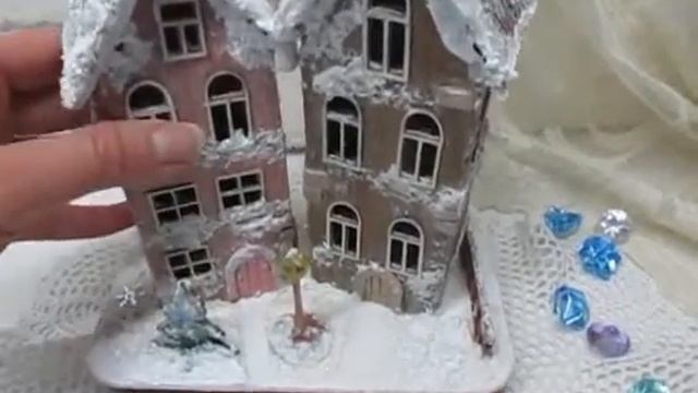 Домики светильник. Ручная работа смотреть онлайн