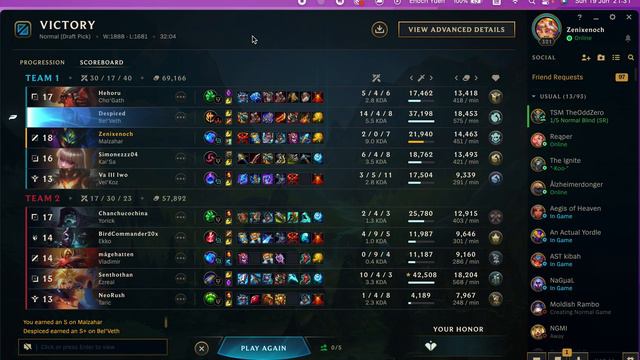 League Of Legends Challenges - Globetrotter - Void 10 (Last One) L Zenixenoch