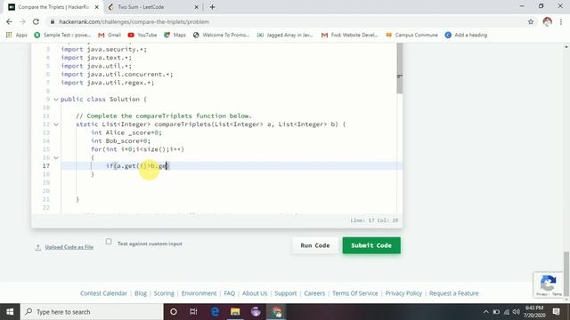 Compare the Triplets Hackerrank Solution in Hindi смотреть онлайн