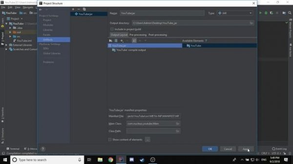 IntelliJ IDEA: How to export executable JARs