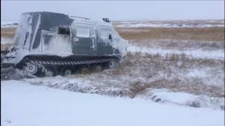 Испытания на Крайнем Севере гражданского транспортёра ДТ-3ПМ производства МК «Витязь» 17.06.2019 смотреть онлайн