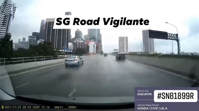 24nov2021 Keppel Viaduct #SNB1899R Honda Civic Brake Check On Camcar