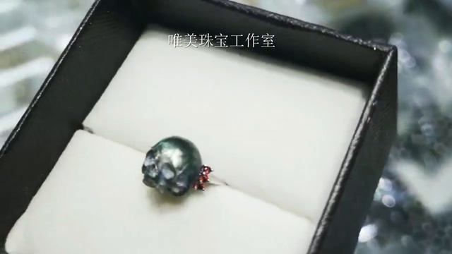 18Kgold engagement ring with skull pearl смотреть онлайн