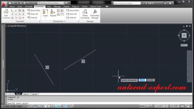 4.7 Autocad Perpendicular Line. How to use command Perpendicular in autocad. смотреть онлайн