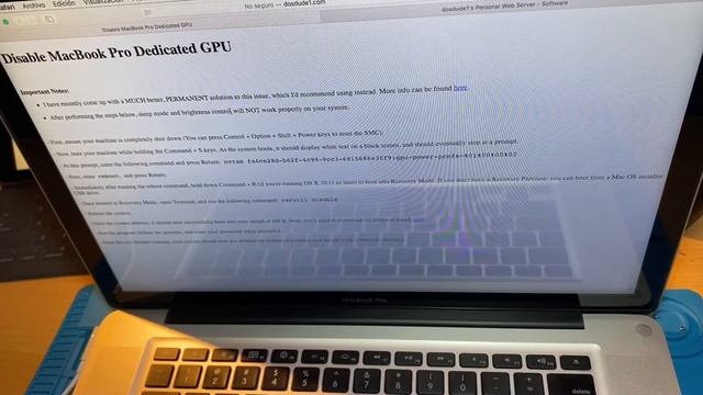 Segunda Oportunidad Macbook Pro 15" A1286 Falla GPU - Salvemos todas las Macbook Pro 2010-2012 смотреть онлайн