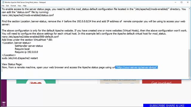Monitor Apache Web Server Using Mod_status смотреть онлайн