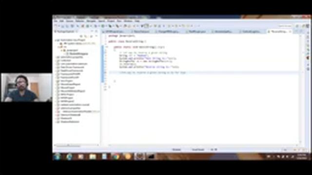 Java Reverse String Program смотреть онлайн