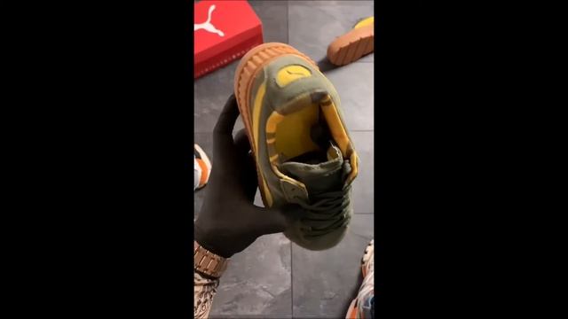 Обзор кроссовок Puma By Rihanna Suede Platform Green смотреть онлайн