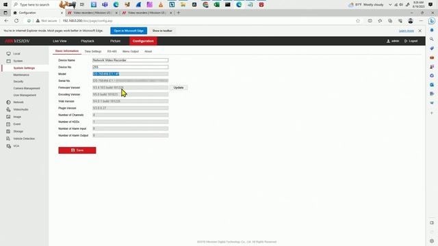 Hikvision NVR Update Firmware (2023) смотреть онлайн