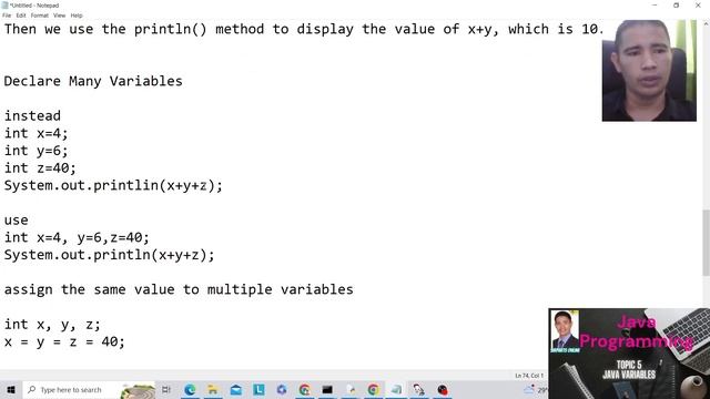 SirParts' Java Programming Tutorial: Topic 5 Java Variables смотреть онлайн