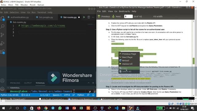 8.6.7 Lab - Construct a Python Script to Manage Webex Teams смотреть онлайн