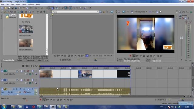 Как отделить аудио дорожку от видео в Sony Vegas Pro смотреть онлайн