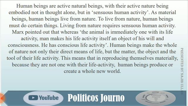 Karl Marx; On the human species #Pol_Philosophy 82 #PoliticosJourno Marxism смотреть онлайн