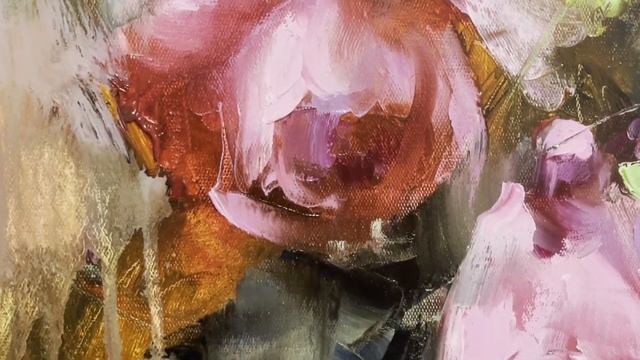 Презентация курса Анны Мараткановой "Пионовидные розы" / Живопись маслом для начинающих / Мастихин смотреть онлайн