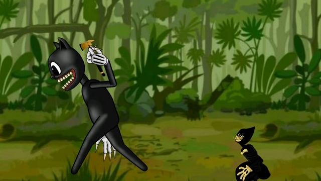Bendy Vs Cartoon Cat Animation Drawing Cartoons 2 смотреть онлайн