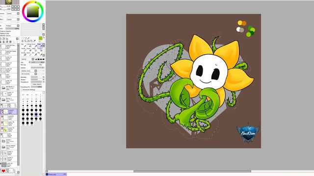 [Timelapse] Chibi Flowey the flower Undertale смотреть онлайн