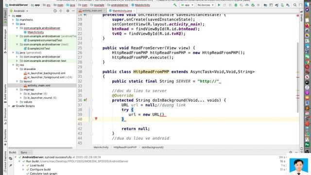 Android cơ bản - Lab 8 - Android kết nối với Server PHP смотреть онлайн