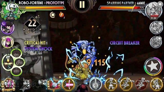 [Beginner Guide - Skullgirls Mobile] Easy Gameplay for Robo-Fortune смотреть онлайн