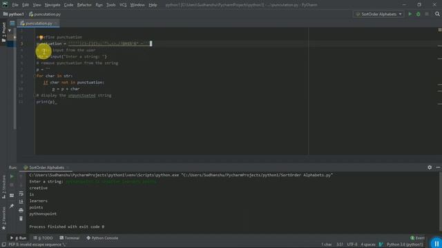 #27 Remove Punctuation in sentance in python смотреть онлайн