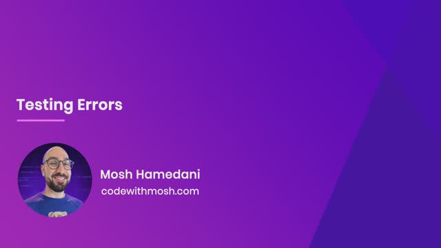 34. Testing Errors смотреть онлайн