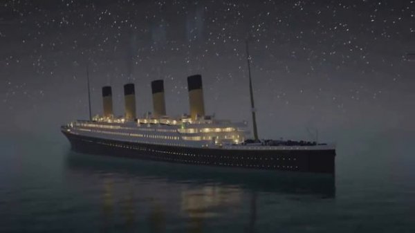 Титаник тонет в реальном времени (60Fps)
