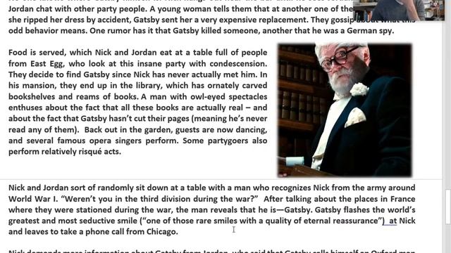 Summary of Chapter 3 - The Great Gatsby смотреть онлайн